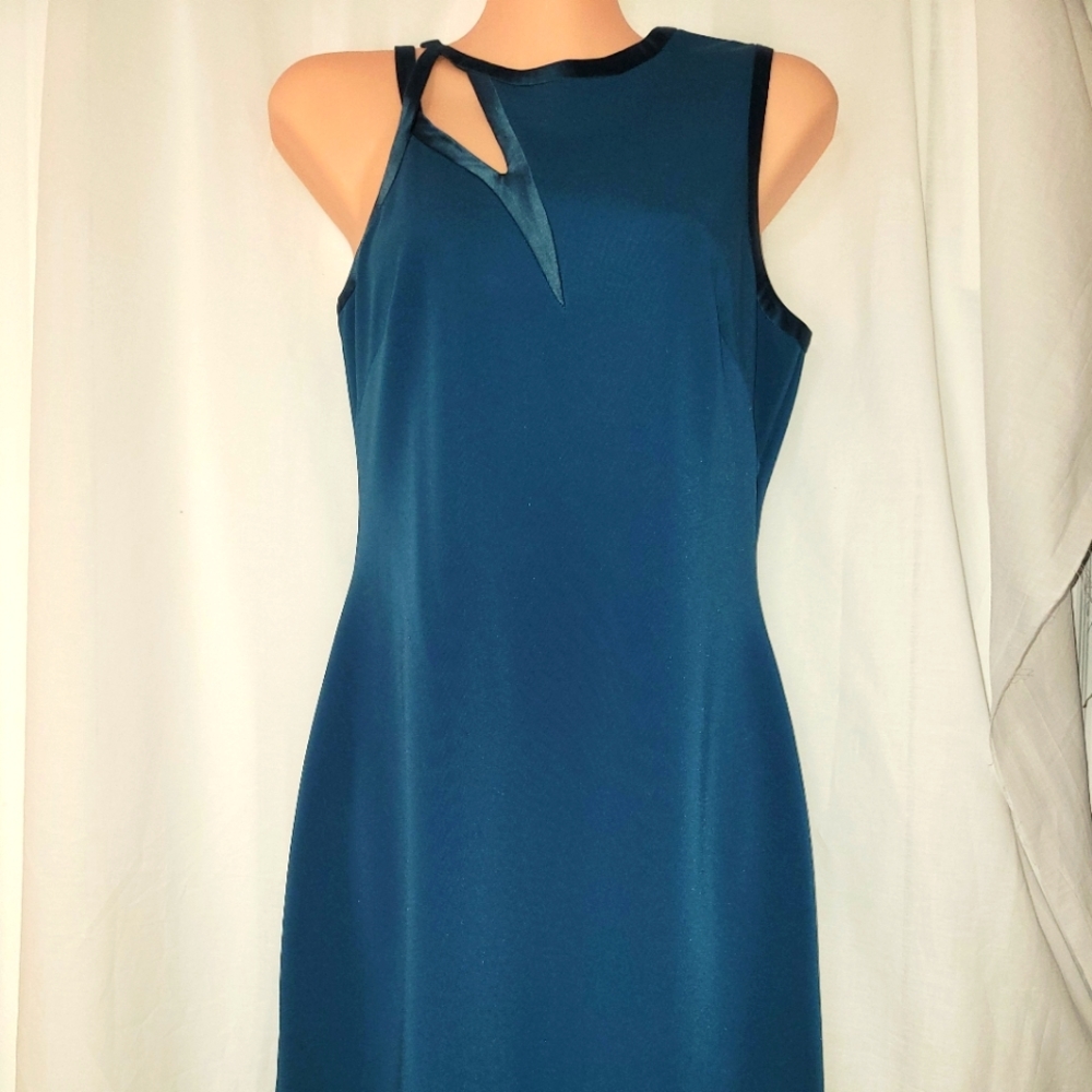 Halston Heritage Asymmetric Cut Out Dress